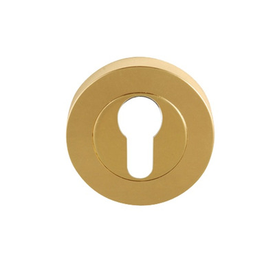 Excel Euro Profile Escutcheon, Polished Electro Brass - 3618PEB (sold in pairs) ELECTRO BRASS