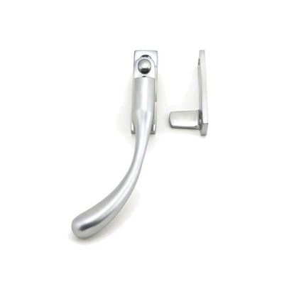 From The Anvil Left Or Right Handed Peardrop Locking Night Vent Window Fastener, Satin Chrome - 45398 SATIN CHROME - LEFT HAND