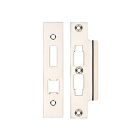 Zoo Hardware Face Plate And Strike Plate Accessory Pack For Horizontal Lock, Polished Nickel - ZLAP16BPN POLISHED NICKEL