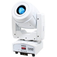 Moving Head 80 Watt LED - 3 Facet Prism 5 Gobos & 7 Colours - White Case