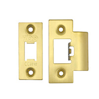 Zoo Hardware Face Plate And Strike Plate Accessory Pack, PVD Satin Brass - ZLAP01-PVDSB PVD SATIN BRASS