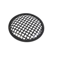 6" Metal Speaker Grille Black PVC Trim
