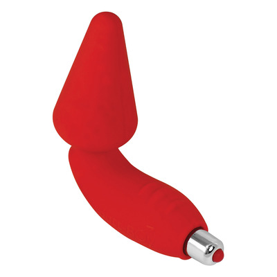 Rocks Off Butt Boy Vibrating Butt Plug Prostate Massager in Red