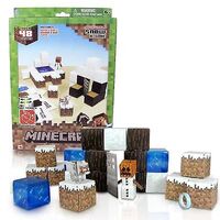 Minecraft Papercraft 48 Piece Set - Overworld Snow Biome