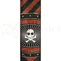 Planet Waves Straps - Stoned Leather Strap Colour Blood Stripes