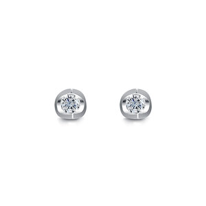 Diamond Tension Set Earrings 020cts
