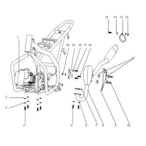 Funbikes Petrol Mxr Dirt Bike Exhaust To Engine Bolt