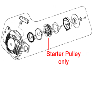 Mitox Replacement Chainsaw Starter Pulley Miyd38 70200 4