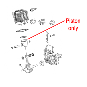 Mitox Chainsaw Piston Miyd0606084