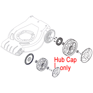 Mountfield 200mm Wheel Hub Cap 322110687 0