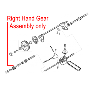 Al Ko Right Hand Gear Assembly Lawnmower 544459
