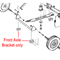 Click to view product details and reviews for Hayter Jubilee Front Axle Bracket 422033.