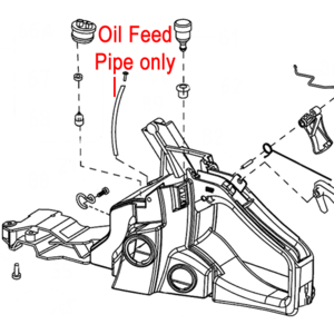 Mitox Chainsaw Oil Feed Pipe Miyd38 30100 13