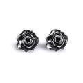 Click to view product details and reviews for Rose Stud Earrings In Silver Default Title.