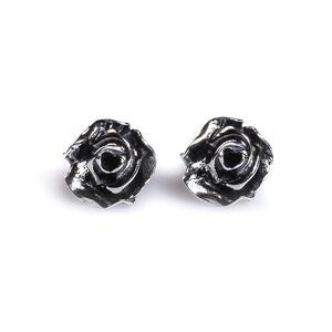 Rose Stud Earrings In Silver Default Title
