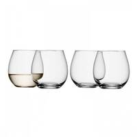 LSA Wine Set of 4 Stemless White Wine Glasses