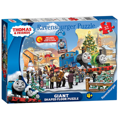 Thomas & Friends Christmas 32pc Jigsaw Puzzle With Door Hanger