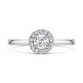 Click to view product details and reviews for Brilliant Cut Diamond Halo Ring 045cts.