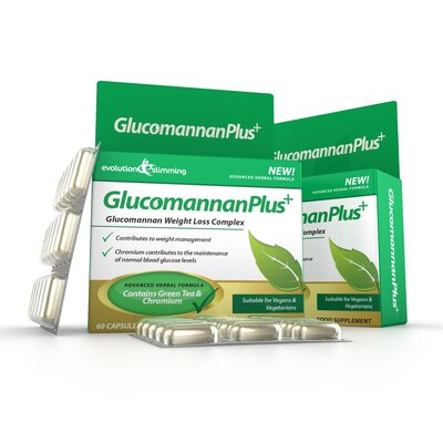 Glucomannan Plus Konjac Appetite Suppressant Capsules - 20 Day Supply (120 Capsules)