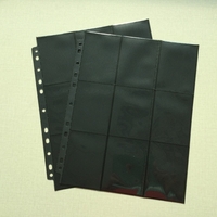 18-pocket Ring-binder page - Black (1pc)