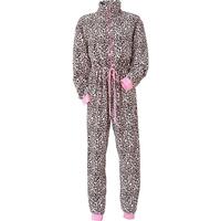 Cameo Fleece Onesie - Leopard