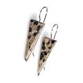 Click to view product details and reviews for Dalmatian Jasper Triangle Earrings Set In Silver Default Title.