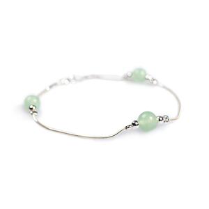 Bead Bracelet In Silver And Aventurine Default Title