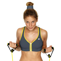 Shock Absorber Zip Front Sports Bra