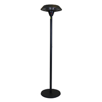 Electric Floor Standing Patio Heater 2000W - Black