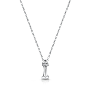 Rox Bamboo Sterling Silver Letter I Pendant