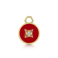 Click to view product details and reviews for Rox Lox Diamond Red Enamel Disc Charm.