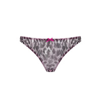 Coco de Mer FiFi Thong FIF-015-99 Grey Leopard FIF-015-99 Grey Leopard