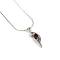 Click to view product details and reviews for Miniature Parrot Necklace In Amber Silver 16 42cm.
