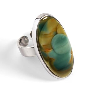 Royal Imperial Jasper Adjustable Ring Natural Designer Gemstone Default Title