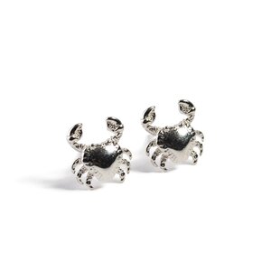 Crab Stud Earrings In Silver Default Title