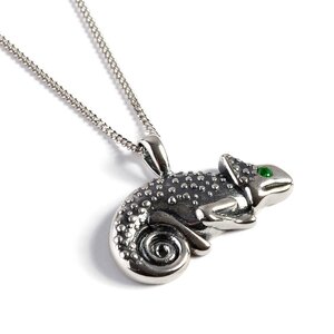 Chameleon Necklace In Silver 16 42cm