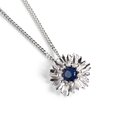 Click to view product details and reviews for Cornflower Necklace In Silver And Lapis Lazuli 16 42cm.