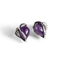 Click to view product details and reviews for Amethyst Stud Earrings Set In Silver Default Title.