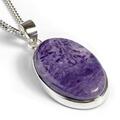Click to view product details and reviews for Vibrant Russian Charoite Gemstone Necklace Natural Designer Gemstone 16 42cm.