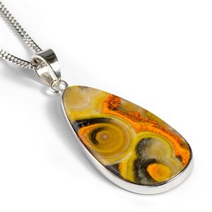 Pretty Bumblebee Jasper Necklace Natural Designer Gemstone 16 42cm