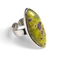 Click to view product details and reviews for Atlantisite Stichtite Adjustable Statement Ring Natural Designer Gemstone Default Title.