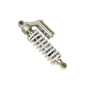 Pit Bike Rear Shock Absorber Black White 290mm Piggy Back Type