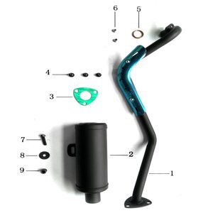 Pentora 125cc Quad Bike Exhaust Silencer