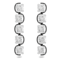 Click to view product details and reviews for Swarovski Harmonia Drop Earrings Cushion Cut Floating Crystals White 5600043.