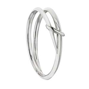 Shaun Leane Sabre Deco Twist Bangle Silver Code Sa087ssnabzm