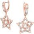 Click to view product details and reviews for Swarovski Stella Hoop Earrings White Rose Gold Tone Plated 5617769.