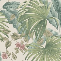 Retreat Leaf Wallpaper Pink / Beige Belgravia 54447