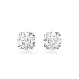 Swarovski Constella Stud Earrings Round Cut White Rhodium Plated 5636712