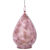 Decorative Hanging Garden Light with USB Rechargeable LED - Light Pink