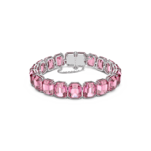 Swarovski Millenia Bracelet Octagon Cut Pink Rhodium Plated 5610363